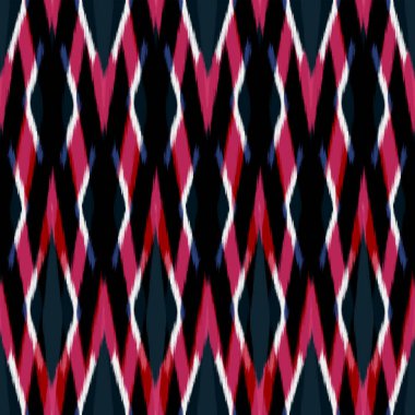 Ikat Dikişsiz desen tasarım kumaşlar için