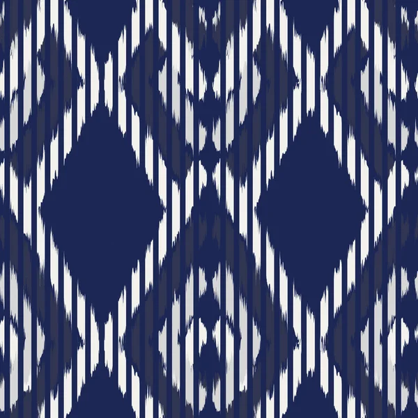 Ikat Seamless Pattern Design for Fabric — Stock Photo, Image