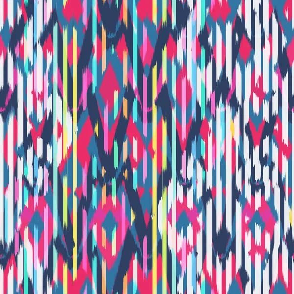 Ikat senza soluzione di continuità Pattern Design per tessuto — Foto Stock