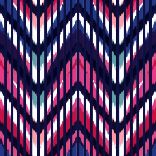 Ikat naadloze patroon ontwerp voor stof — Stockfoto
