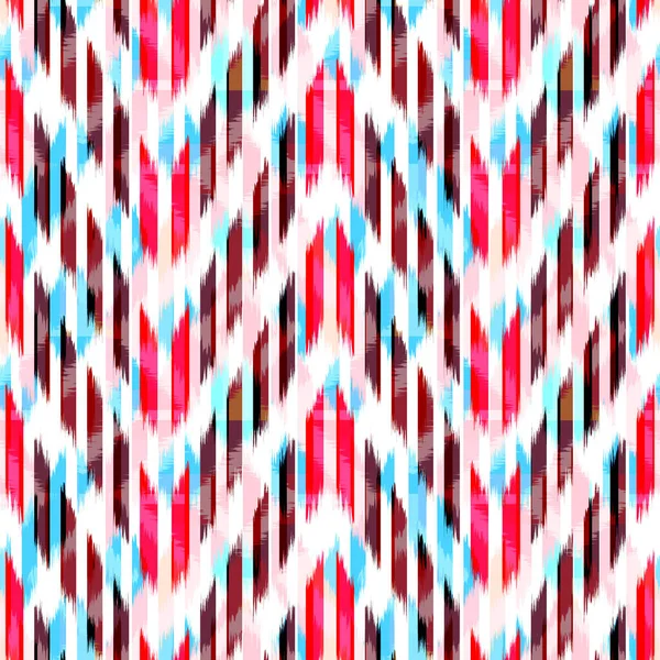 Ikat Seamless Pattern Design for Fabric — Stock Photo, Image