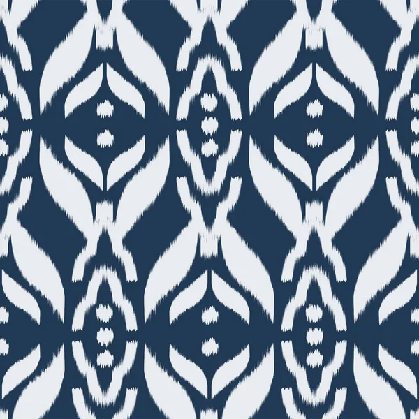 Ikat senza soluzione di continuità Pattern Design per tessuto — Foto Stock