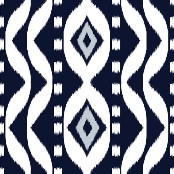 Design de padrão sem costura Ikat para tecido — Fotografia de Stock