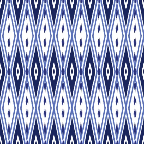 Design de padrão sem costura Ikat para tecido — Fotografia de Stock