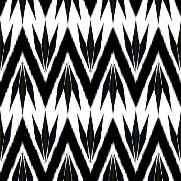 Ikat Seamless Pattern Design for Fabric — Stock Photo, Image