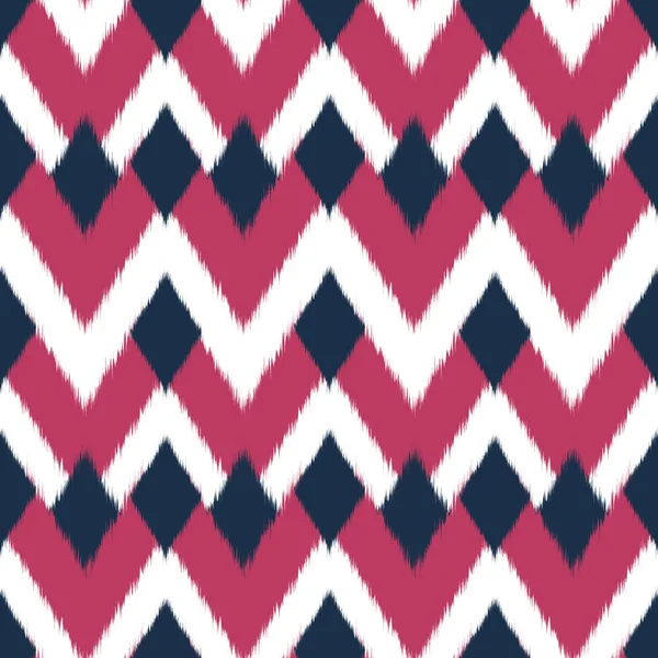 Ikat Seamless Pattern Design for Fabric — Stock Photo, Image