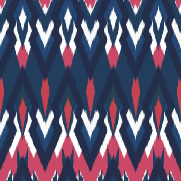 Ikat Seamless Pattern Design для ткани — стоковое фото