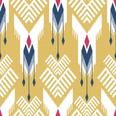 Ikat Dikişsiz desen tasarım kumaşlar için