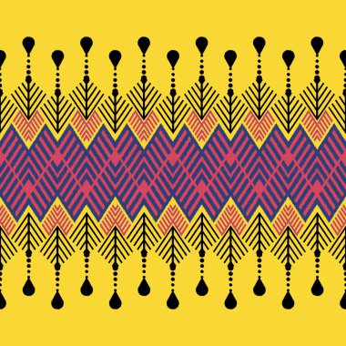 Ikat Dikişsiz desen tasarım kumaşlar için