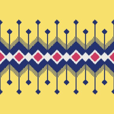 Ikat Dikişsiz desen tasarım kumaşlar için