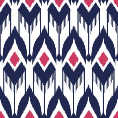 Ikat Dikişsiz desen tasarım kumaşlar için