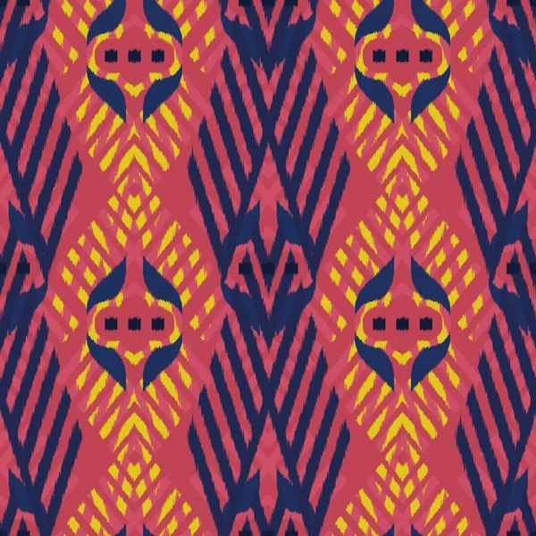 Ikat senza soluzione di continuità Pattern Design per tessuto — Foto Stock