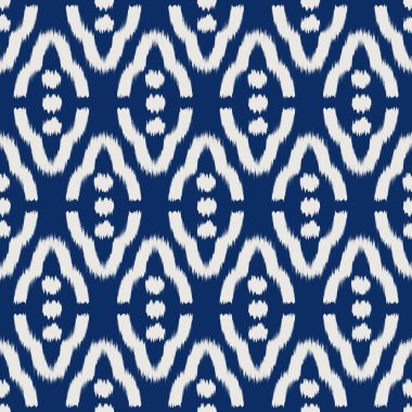 Ikat Dikişsiz desen tasarım kumaşlar için