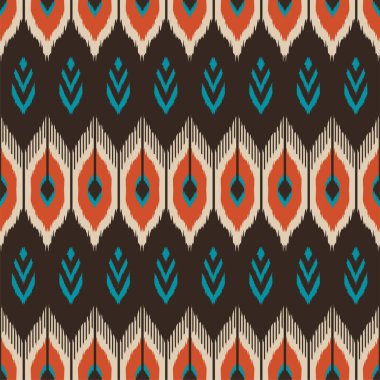 Ikat Dikişsiz desen tasarım kumaşlar için