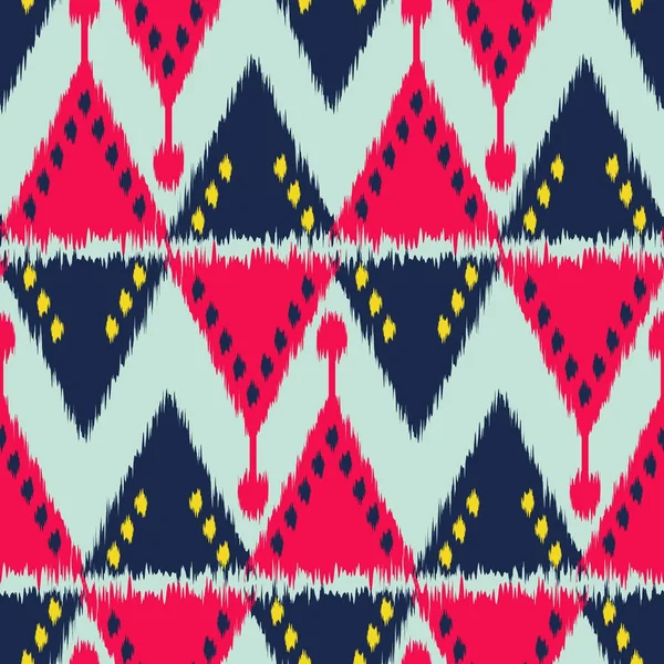 Ikat seamless pattern as cloth, bartain, textile design, bed li — стоковое фото
