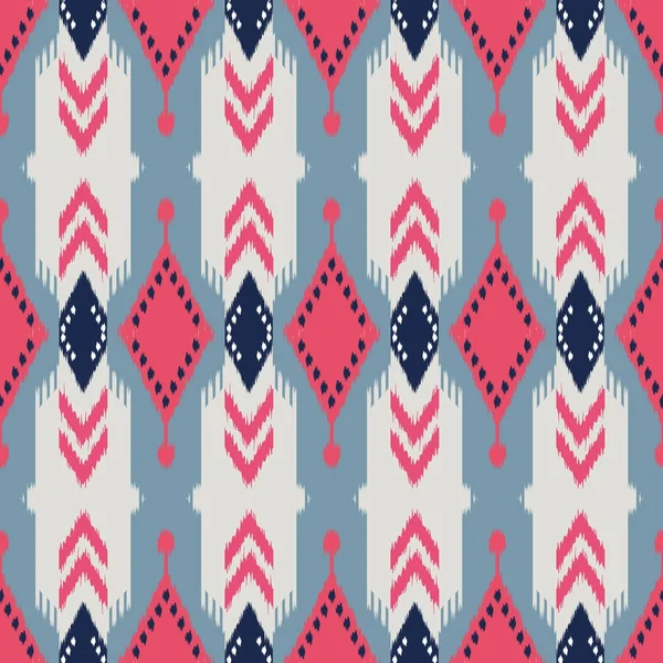 Ikat seamless pattern as cloth, bartain, textile design, wallpa — стоковое фото