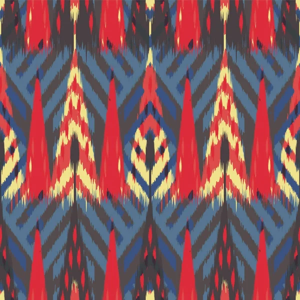 Ikat seamless pattern  as cloth, curtain, textile design, wallpa — Stock Photo, Image