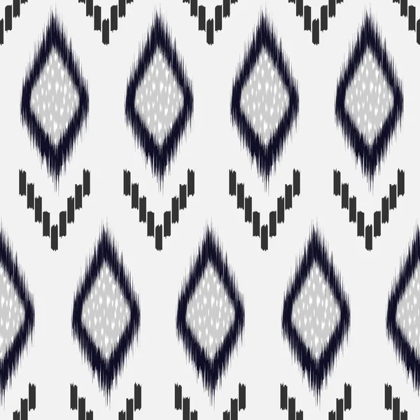 Ikat Seamless Pattern Σχεδιασμός Για Ύφασμα Διάνυσμα Eps10 — Διανυσματικό Αρχείο