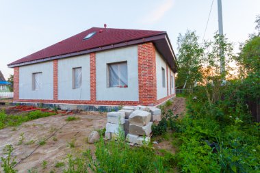 Teras ile bina yapım aşamasındadır