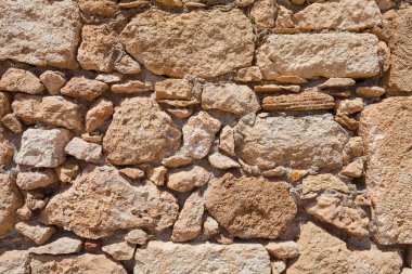 Rethymnon, Island Girit, Yunanistan - 23 Haziran, Rethymnon kalede Fortezza taş duvar 2016:View
