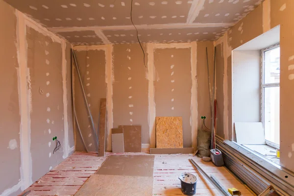 Material Para Reparos Apartamento Está Construção Renovação — Fotografia de Stock