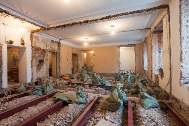 Yenileme ve inşaat sırasında daire iç