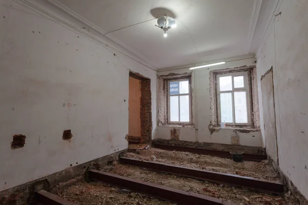 Interior Apartamento Durante Renovação Construção — Fotografia de Stock