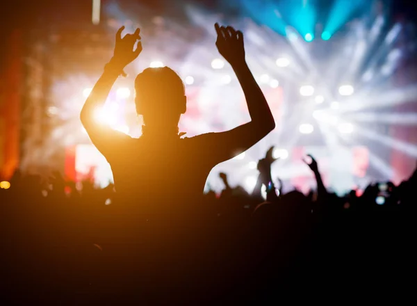 Menschen auf Musikfestival — Stockfoto