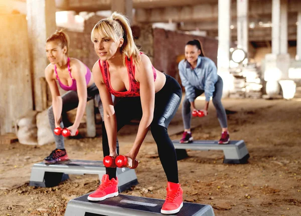 Attractive women working out — Stock Photo, Image