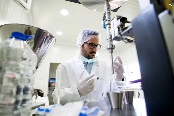 Scientist making research in laboratory — Stock Photo, Image