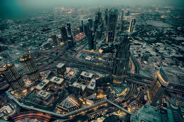 Εντυπωσιακό αστικό τοπίο του Ντουμπάι — Φωτογραφία Αρχείου