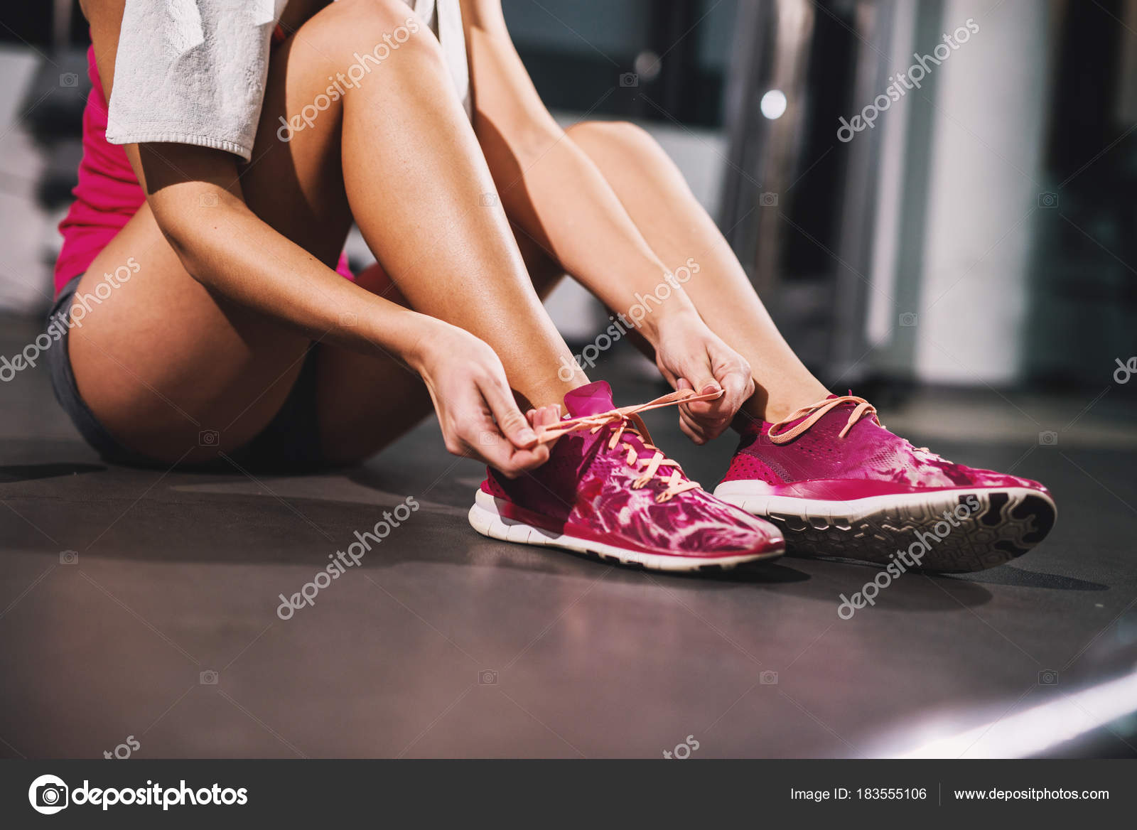 Joven Los Deporte Zapatillas Antes Atar Gimnasio Hermosa Cordones v8N0wOmn