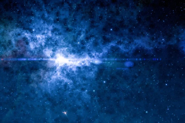 Pole Gwiazdowe Kolorowe Rozgwieżdżone Niebo Mgławica Galaktyk Przestrzeni Kosmicznej Astronomia — Zdjęcie stockowe