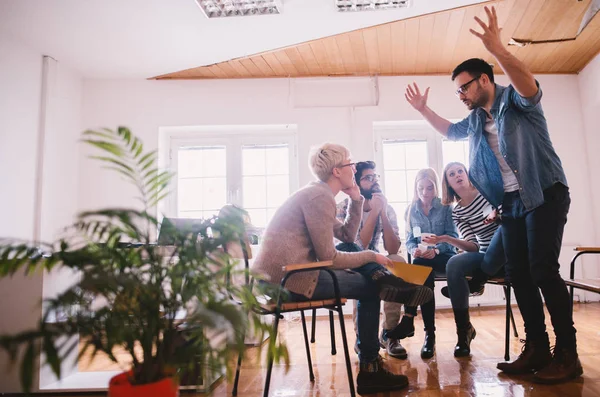 Pazienti Emotivi Terapia Gruppo Speciale — Foto Stock