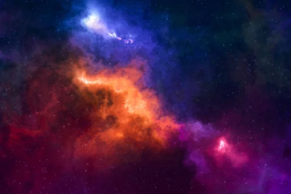 Star Field Colorful Starry Night Sky Nebula Galaxies Space Astronomy — Stock Photo, Image
