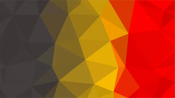 Бельгия флаг низкого треугольника. Желто-красный чёрный — стоковый вектор