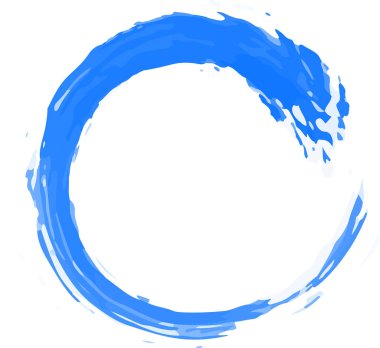 Vektör suluboya mavi Splash su. Top şeklindeki renk Küre 