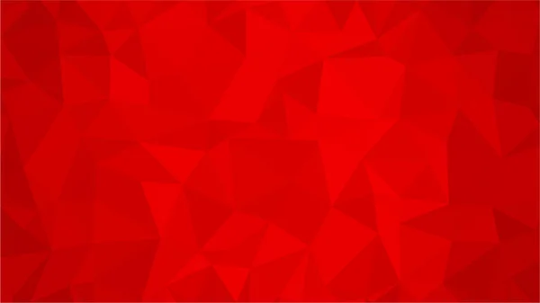 Red polygonal illustration background. Low poly style. — Stock Vector