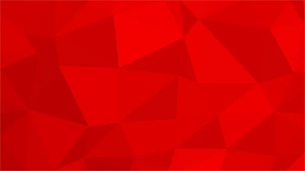 赤の多角形のイラスト背景。低ポリ スタイル. — ストックベクタ