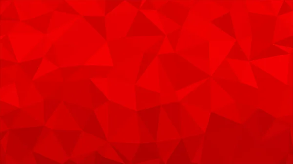 Red polygonal illustration background. Low poly style. — Stock Vector