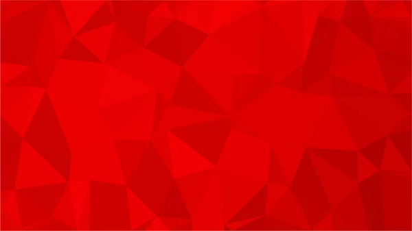Piros sokszögű illusztráció háttér. Alacsony poly stílus. — Stock Vector