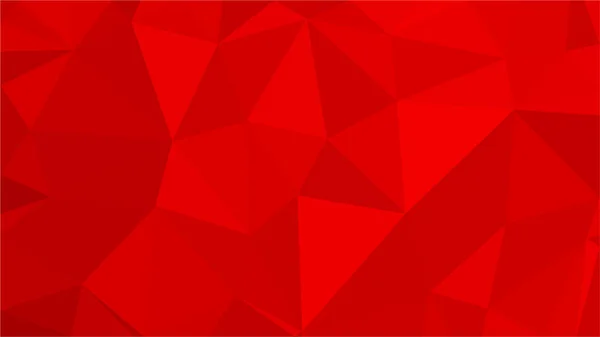 Red polygonal illustration background. Low poly style. — Stock Vector