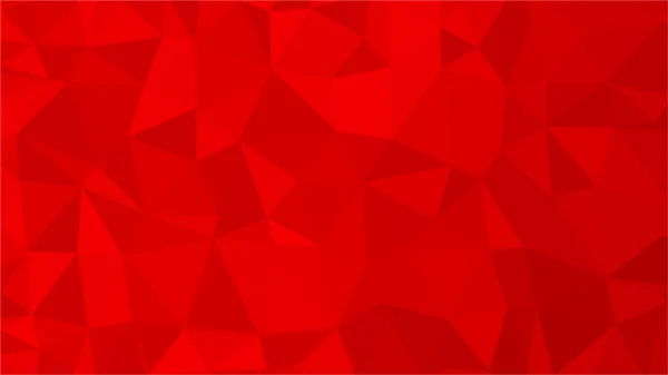 Red polygonal illustration background. Low poly style. — Stock Vector