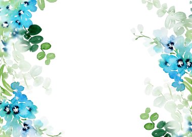 Düğün davetiyesi, tebrik kartı, suluboya resim..