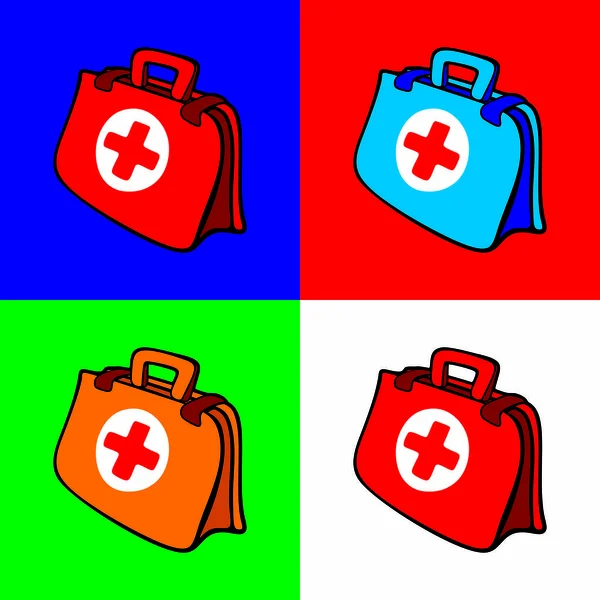 First-aid kit — Stock Vector