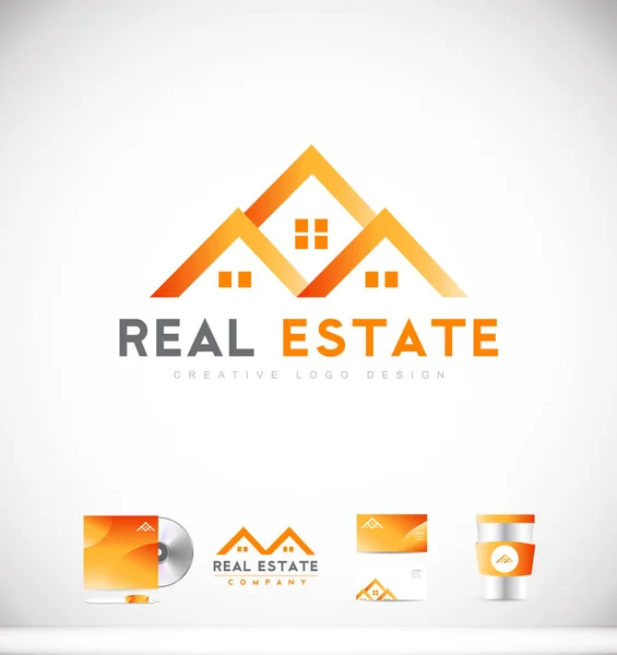 Immobilier maison logo icône design — Image vectorielle