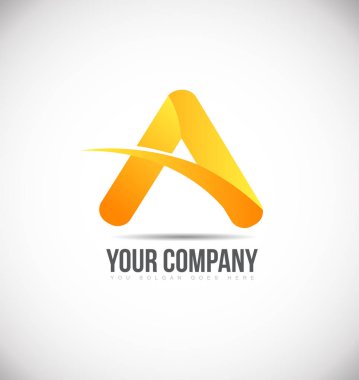 Alfabe harf logo simge tasarım