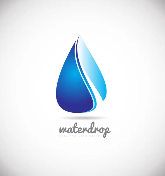 Icono del logotipo gota de agua — Archivo Imágenes Vectoriales