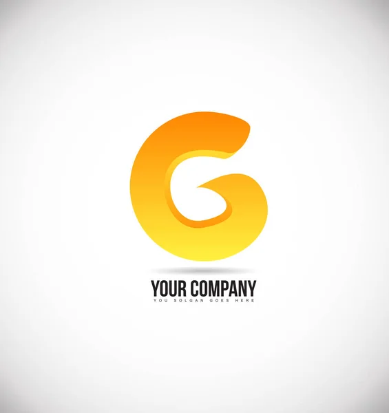Alfabeto letra g logotipo icono de diseño — Vector de stock