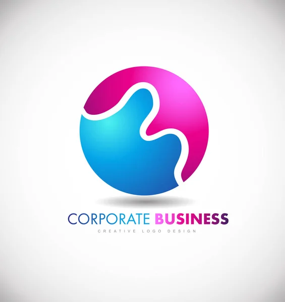 Corporate business sphere logo icon design — Stock Vector